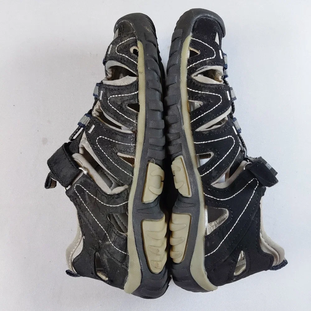 Hobibear Big Kids Black Gray  Sport Water Shoes Sandals Size 1.5 Boys Girls